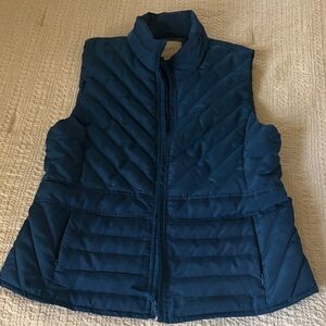 Loft blue puffer vest (size small)